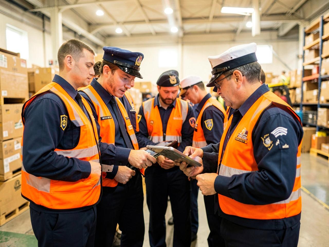 SafeKeyGlobalLogistics team in a distribution center